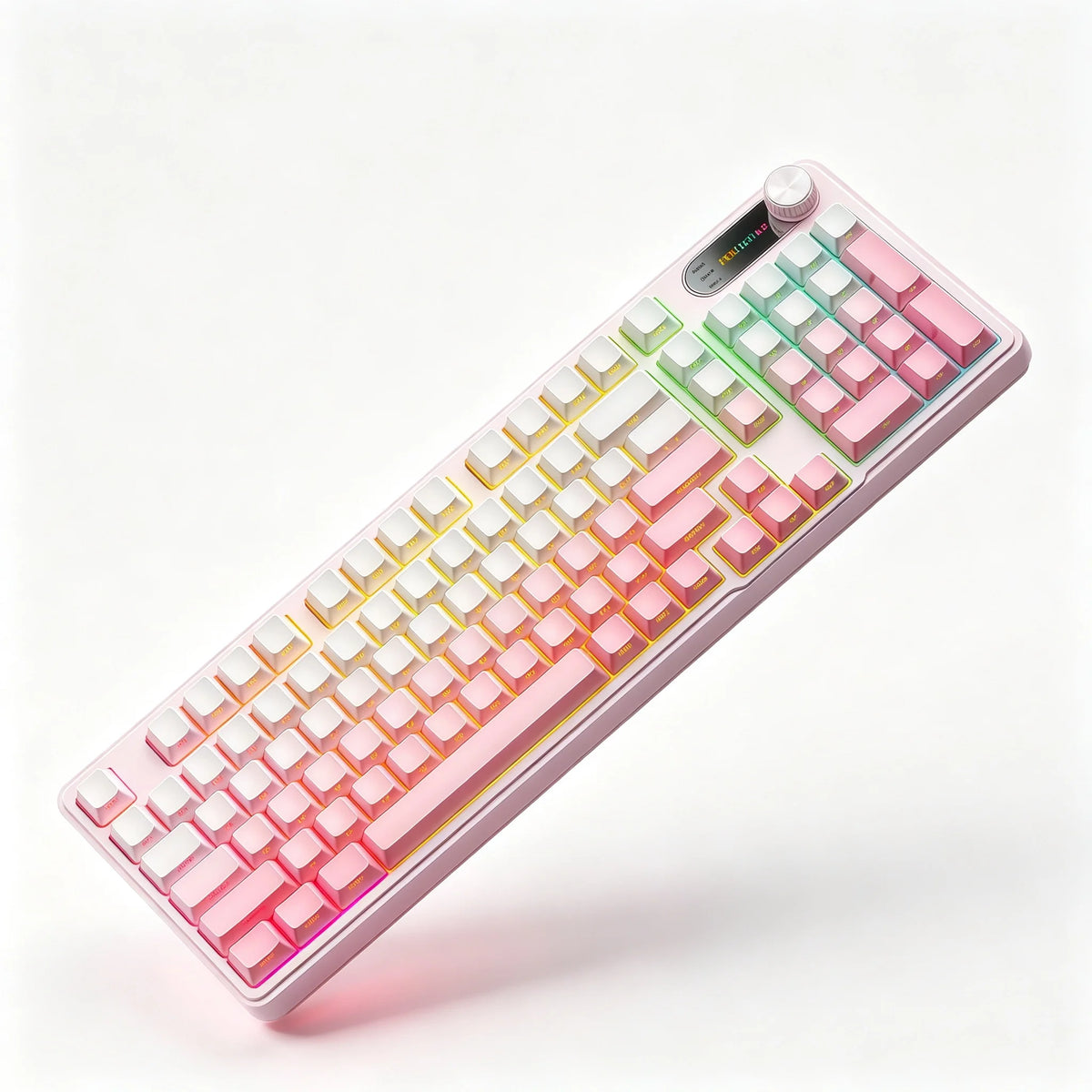 Tri Mode Wireless Membrane Keyboard With Bluetooth USB C Connectivity