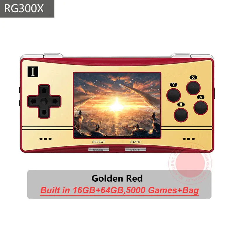 ANBERNIC RG300X Mini Retro Portable Game Console Min Video Game Player Support HD Out Built In 64G 5000 Games Kids Gift RG 300X