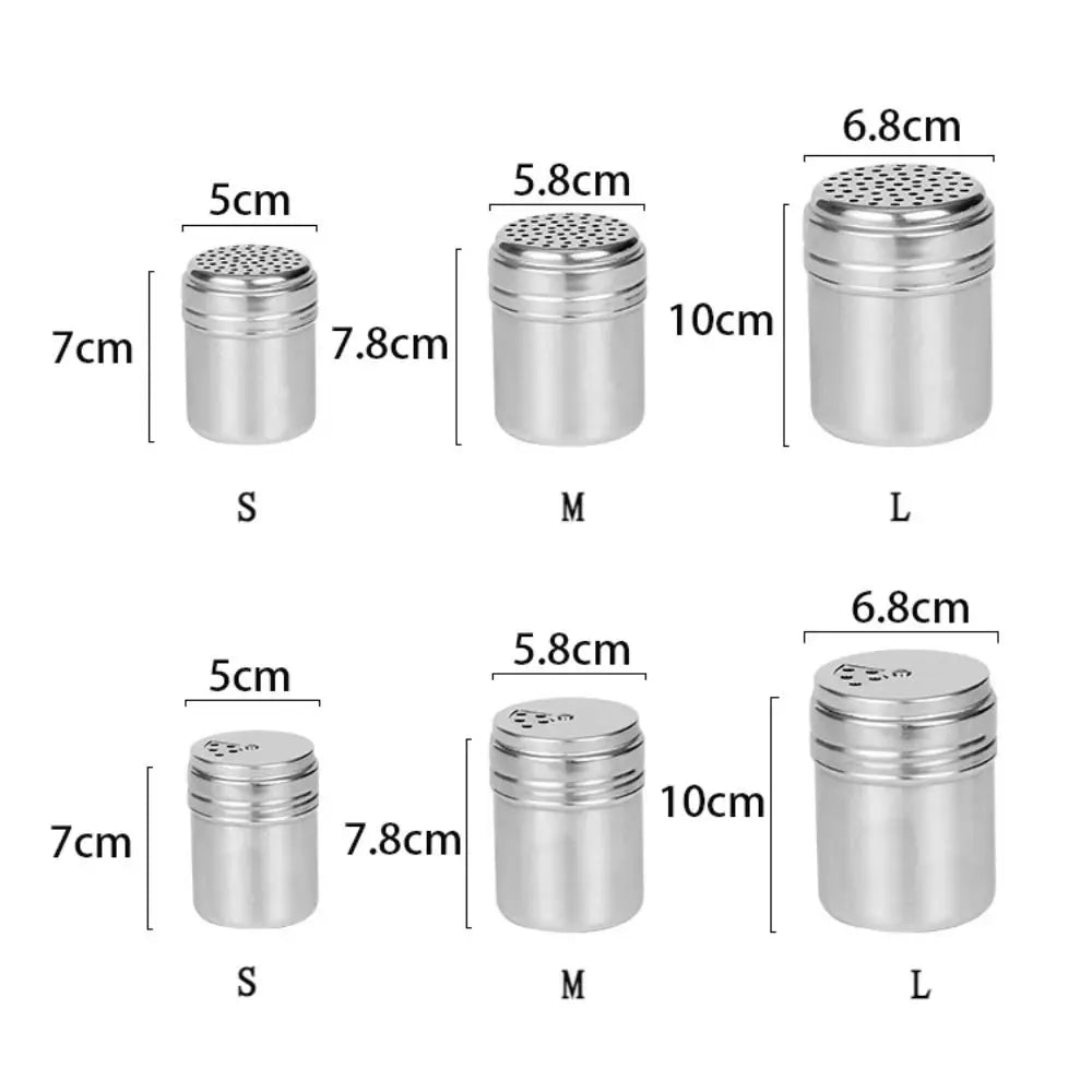 Stainless Steel Seasoning Jar With Rotating Spice Cover