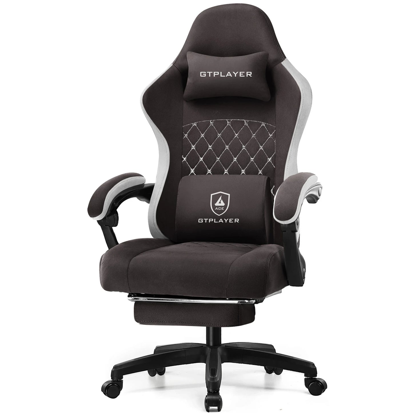 GTPLAYER Ergonomic Gaming Chair With Footrest And Lumbar Support