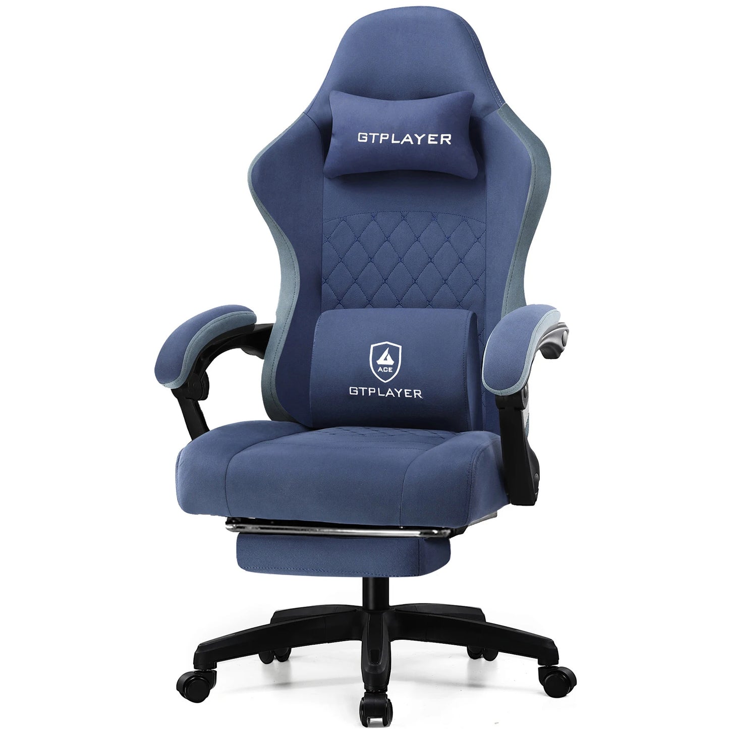 GTPLAYER Ergonomic Gaming Chair With Footrest And Lumbar Support