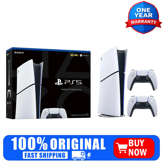 Sony PlayStation 5 Digital Edition Console 4K Gaming Dual Controller