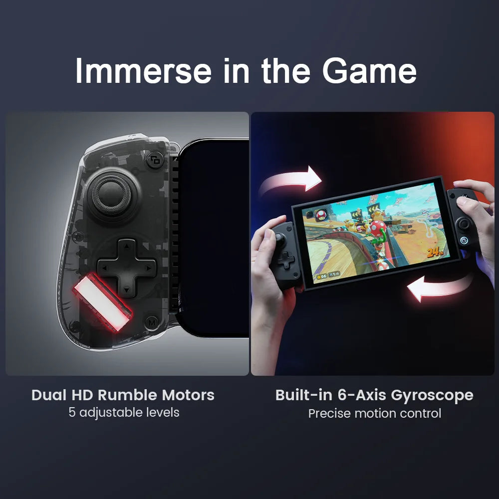 GameSir X5s Wireless Mobile Gaming Controller With Hall Effect Joysticks