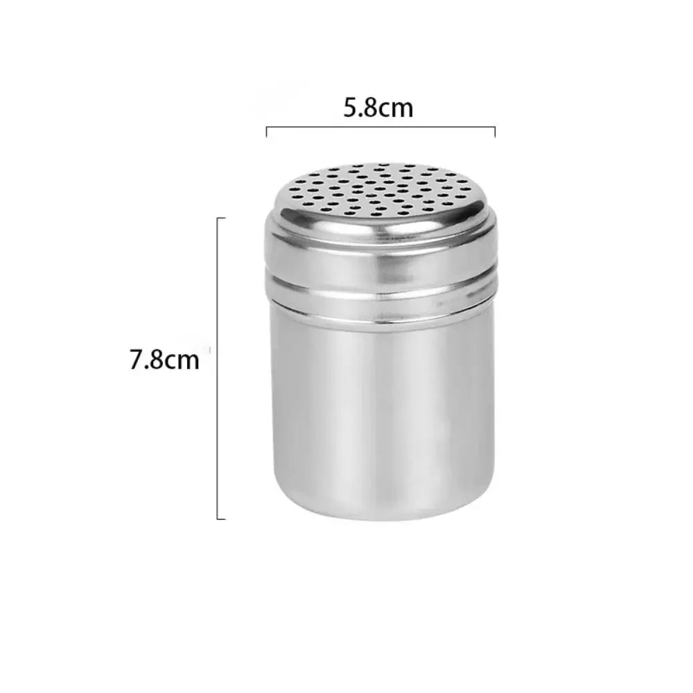 Stainless Steel Seasoning Jar With Rotating Spice Cover