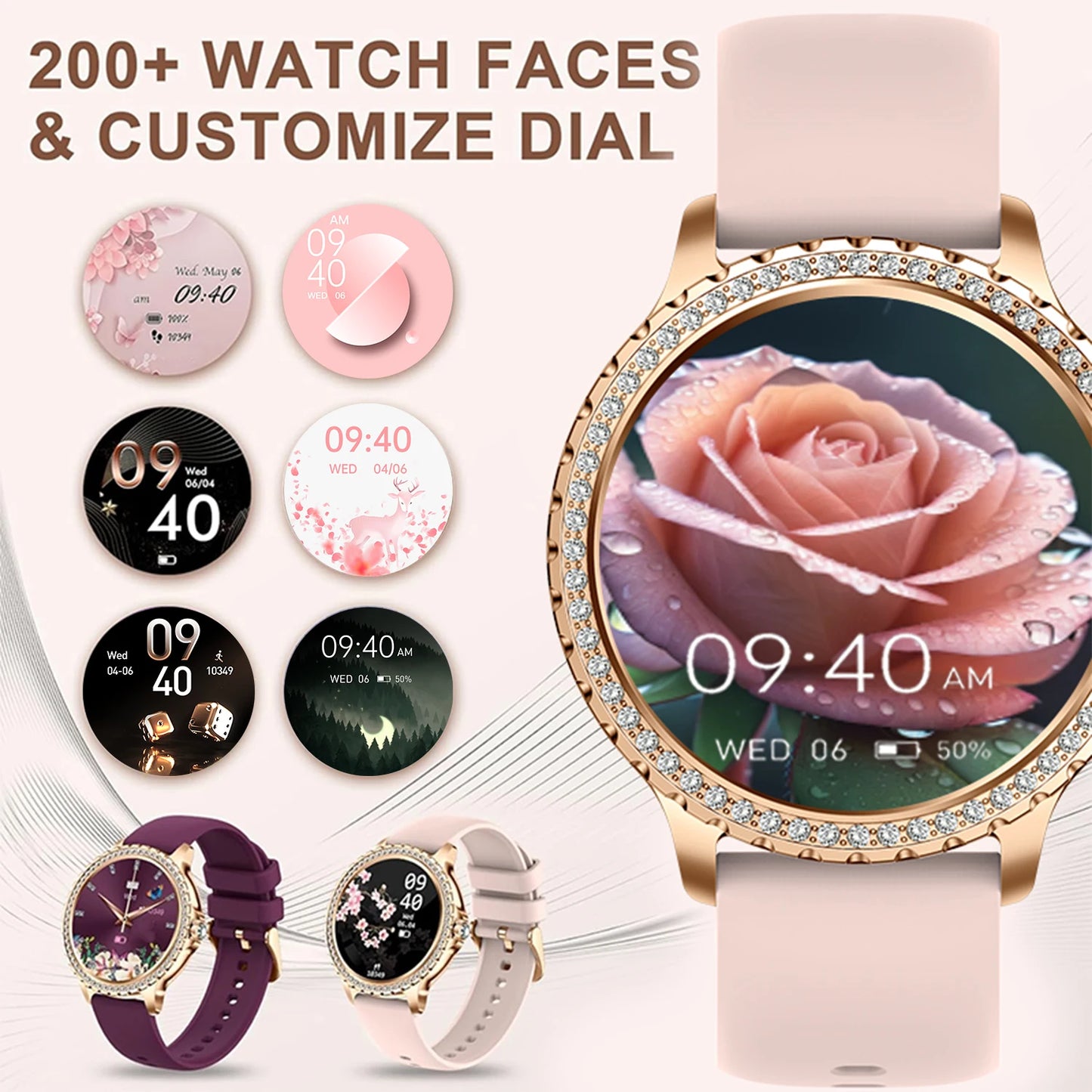 INNOFOVO Smart Watch For Women With Wireless Calls Fitness Tracker