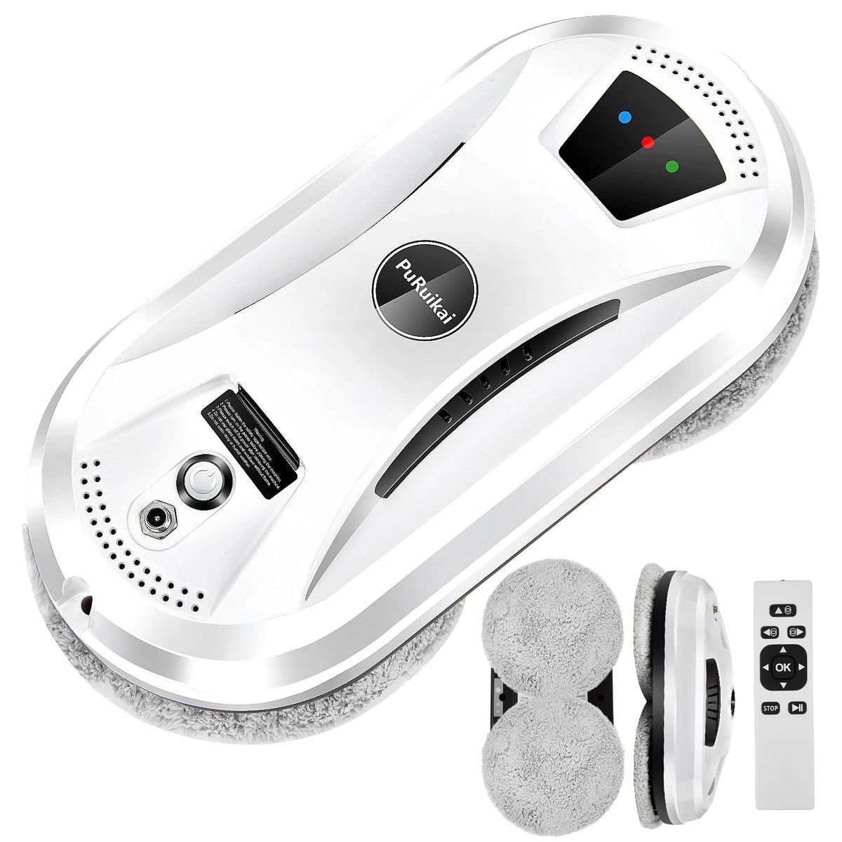 PuRuiKai Ultra Thin Robot Vacuum Cleaner Window Cleaning Robot Window Electric Glass Limpiacristales Remote Control For Home