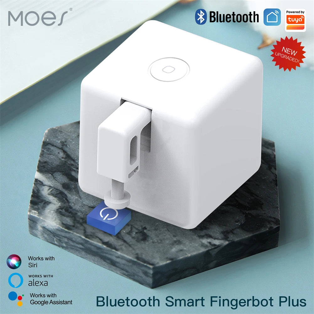 MOES Tuya Bluetooth Fingerbot Switch Pusher Alexa and Google Assistant