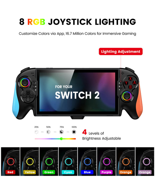 DinoFire Switch 2 Wired Controller With Hall Effect Joystick