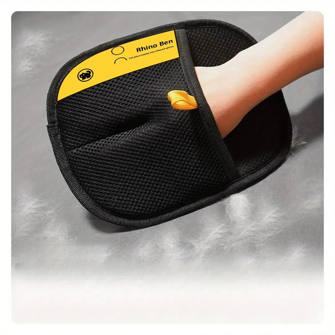 2-Piece Pet Hair Removal Gloves For Cat Grooming