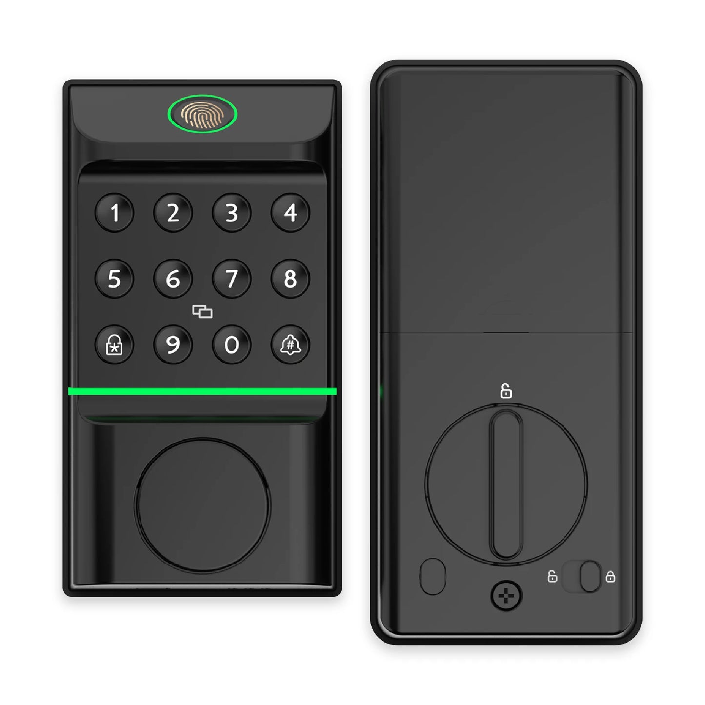 Viladepot Smart Lock Keyless Entry Door Lock Fingerprint Passcode APP Control Card Electronic Keypad Deadbolt Lock