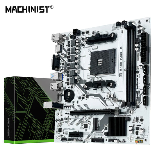 MACHINIST B450 AM4 Ryzen Motherboard With DDR4 And M.2 NVMe