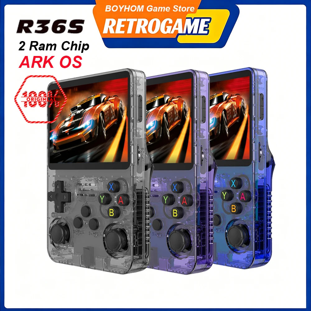 Boyhom R36S Retro Handheld Game Console Linux Portable Player
