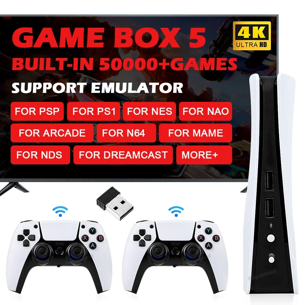 Ispoofer GB5 Retro Game Console Dual Controllers 50000 Games