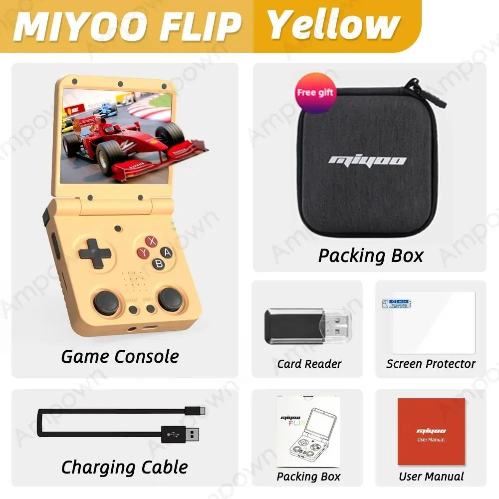 MIYOO Flip V2 Handheld Game Console With Linux Gaming System