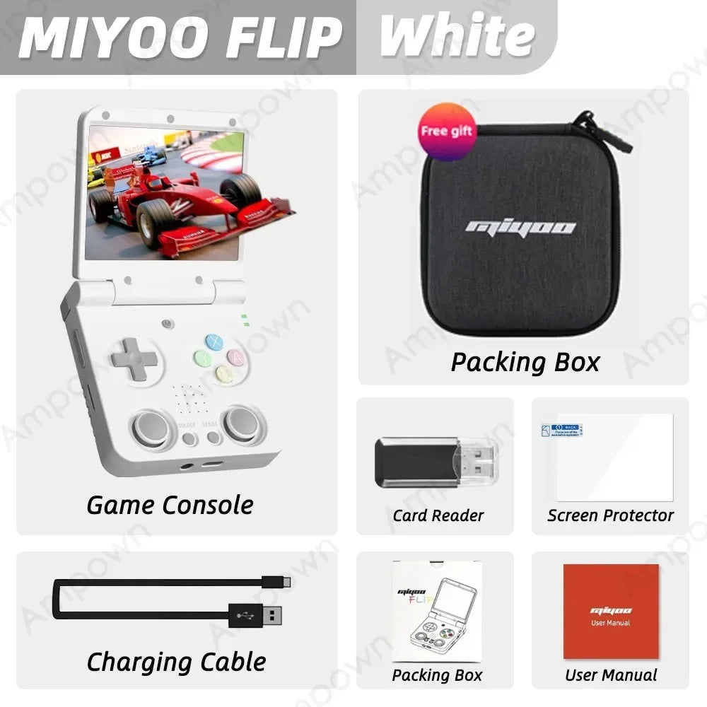 MIYOO Flip V2 Handheld Game Console With Linux Gaming System