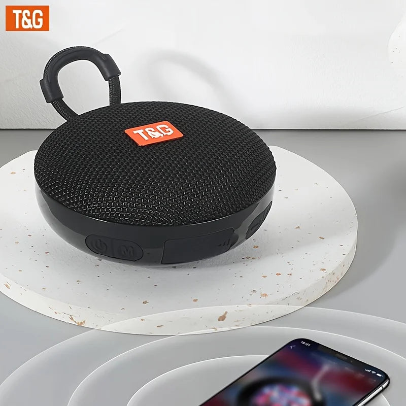 TG352 Bluetooth Speaker with Carry Rope, Bluetooth 5.3 Wireless Audio, USB Rechargeable, Hangs on Bags & Bicycles, Compatible with Phone/PC/Tablet, Great for Travel, Party, Outdoor Use & Gift Giving