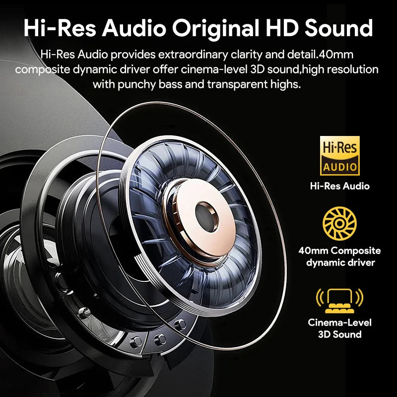 QCY H3 ANC Wireless Bluetooth Headphones With Hi Res Audio