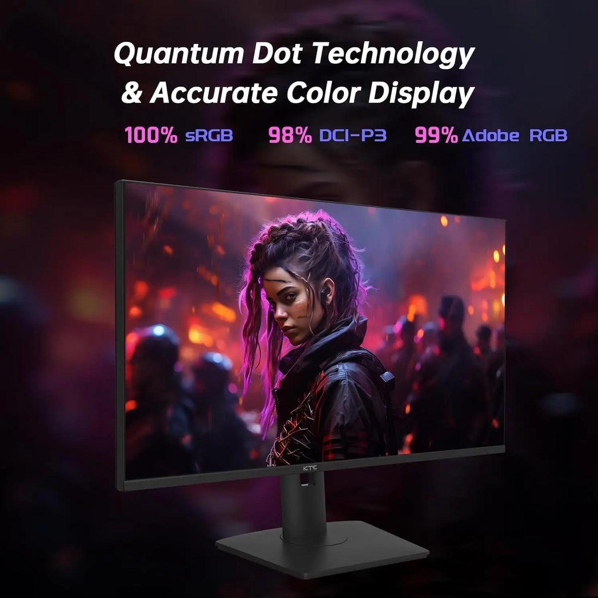 KTC 4K Mini LED Monitor Fast IPS HDR1000 165Hz 1ms