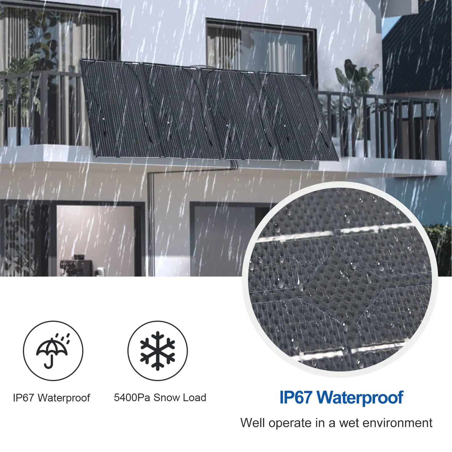 ETFE Flexible Solar Panel 100 W 200W 300W 12 V 24 V Monocrystalline Photovoltaic Module