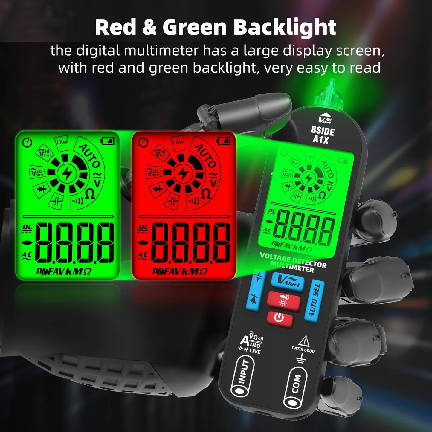 Voltage Tester Digital Voltmeter Non-Contact Electrician Pen Detector Voltmeter Ac Live Wire Test Diode Meter USB Rechargeable