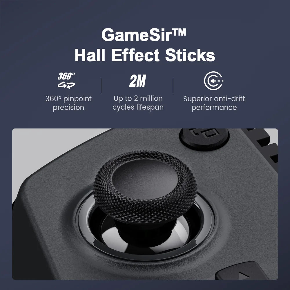 GameSir X5s Wireless Mobile Gaming Controller With Hall Effect Joysticks