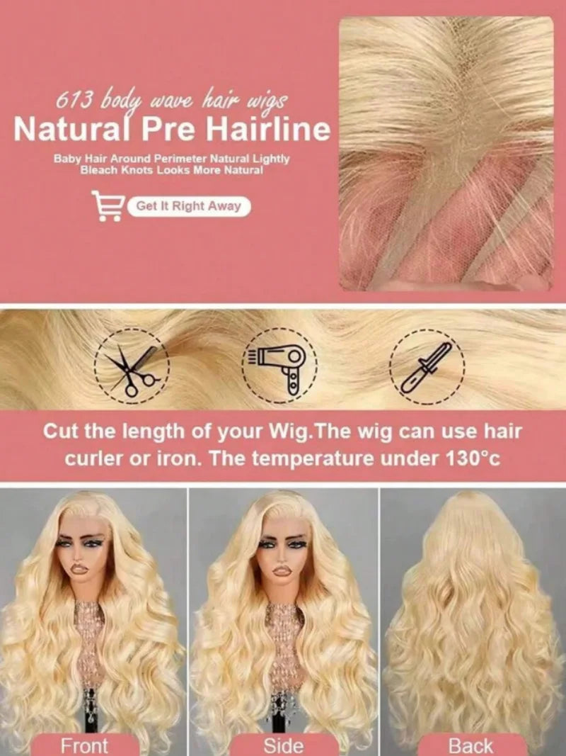 Uveous HD Lace Frontal Brazilian Remy Human Hair Wig