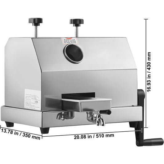 VEVOR Sugar Cane Juicer Commercial 110LBS/H With Three Rollers