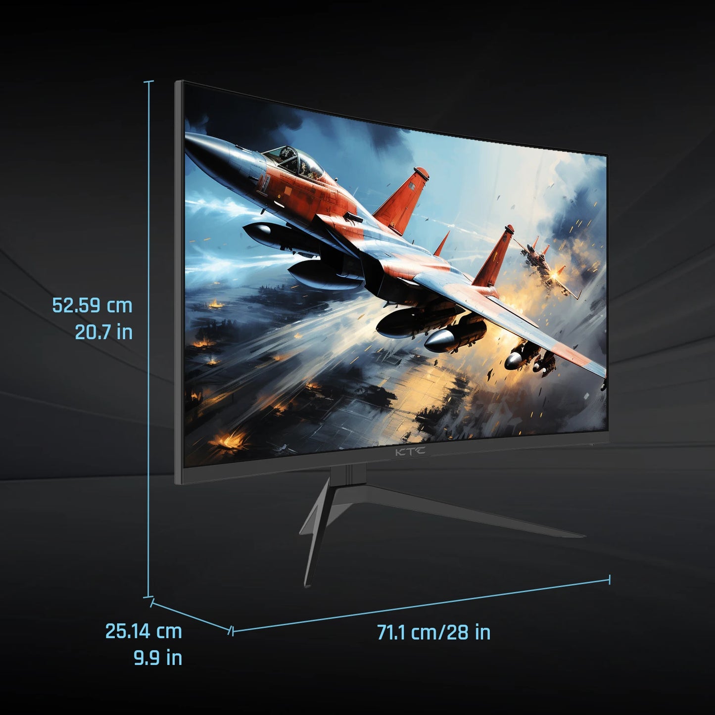KTC 240Hz Curved Gaming Monitor HDR10 1ms FreeSync G-Sync 1080p