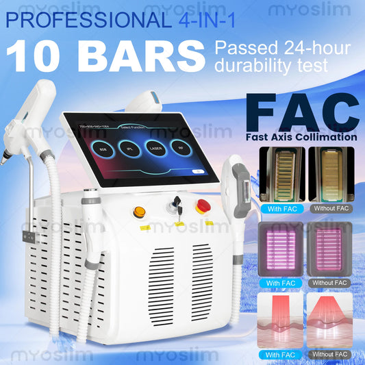 5000W RF 808 Diode Hair Removal Picosecond IPL Machine 4in1 Skin Firming Tattoo Wash Brow Photon Rejuvenation Alexandrite Maker