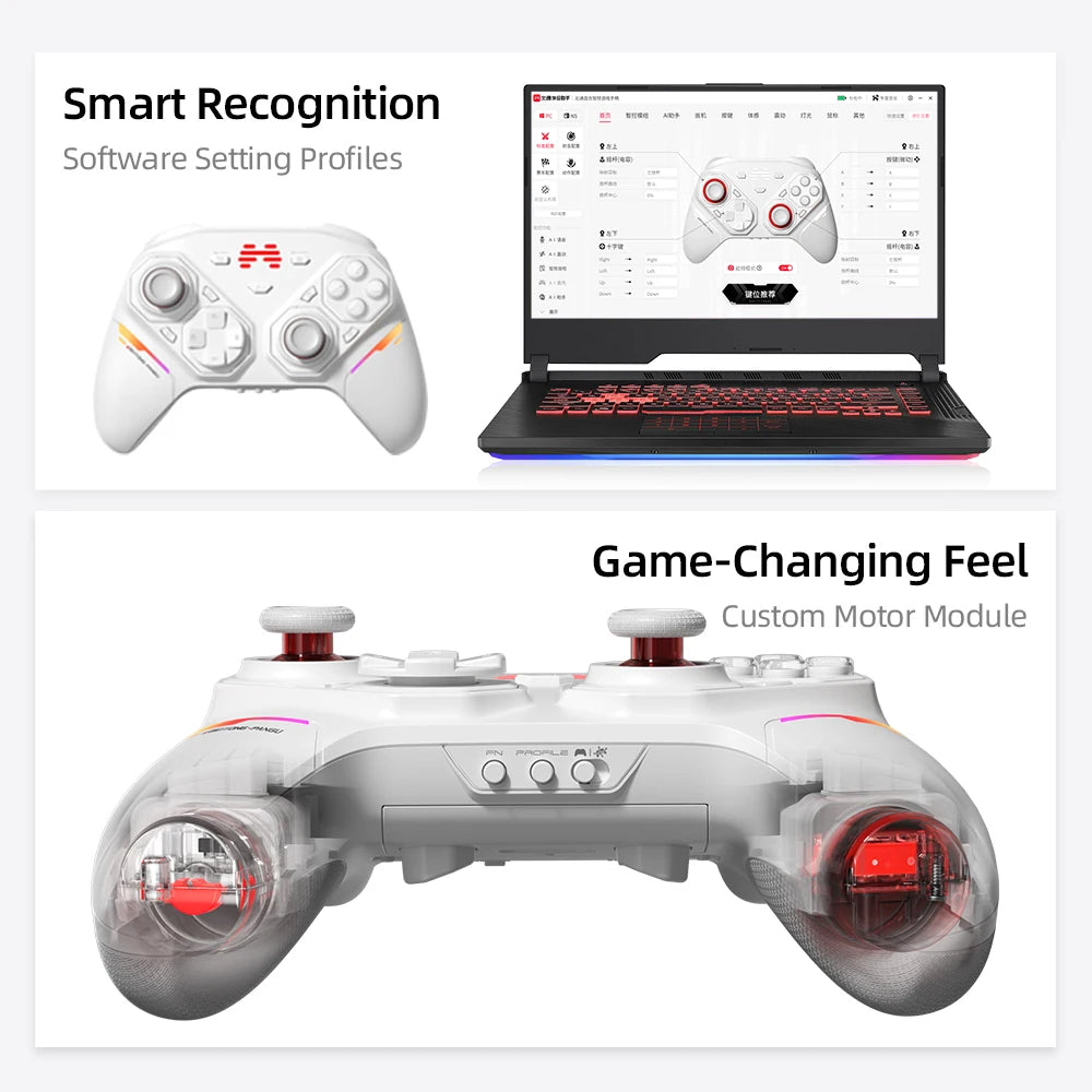 BEITONG PANGU Modular Wireless Controller With TMR Joystick For Switch