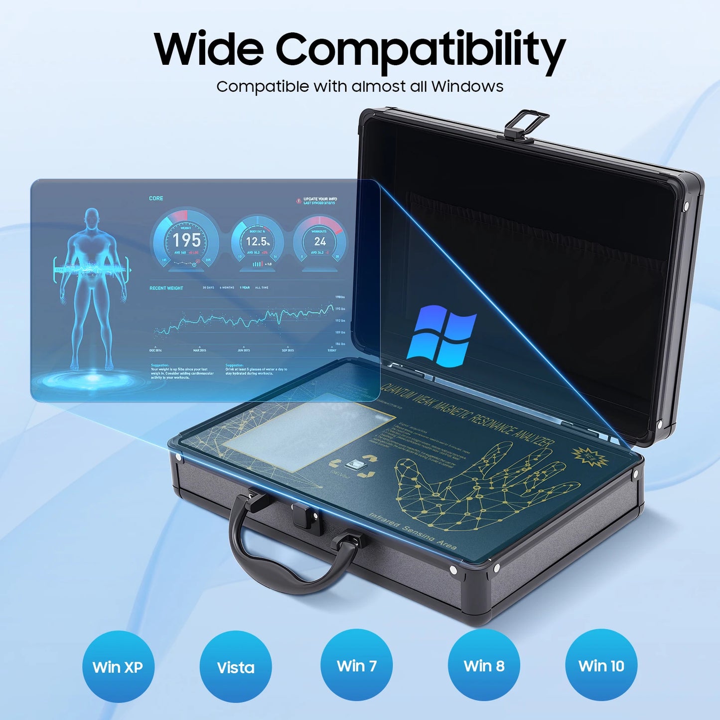 Bymaocar Quantum Resonance Magnetic Scanner For Health Analysis
