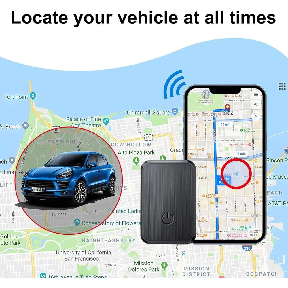 GPS Tracker for Vehicles-Real-Time GPS Tracker, No Monthly Fee, Full USA Coverage, Hidden Car Locator Tracking Device for Vehicl