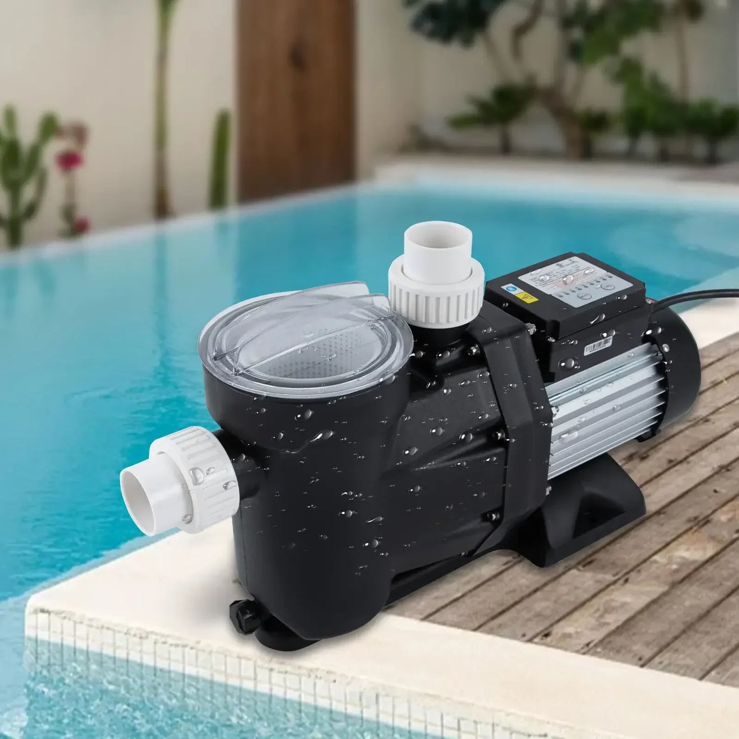 1.5HP Swimming Pool Pump 110V 105GPM Single Speed with Timer 52ft Head for Inground Pool Filter System