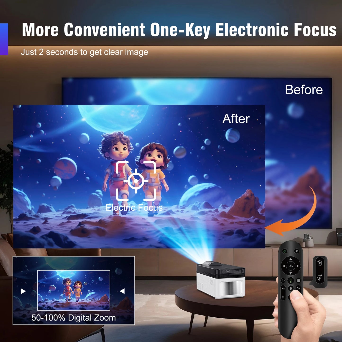 Magcubic HY450 Ultra Short Throw Projector 900 ANSI Brightness