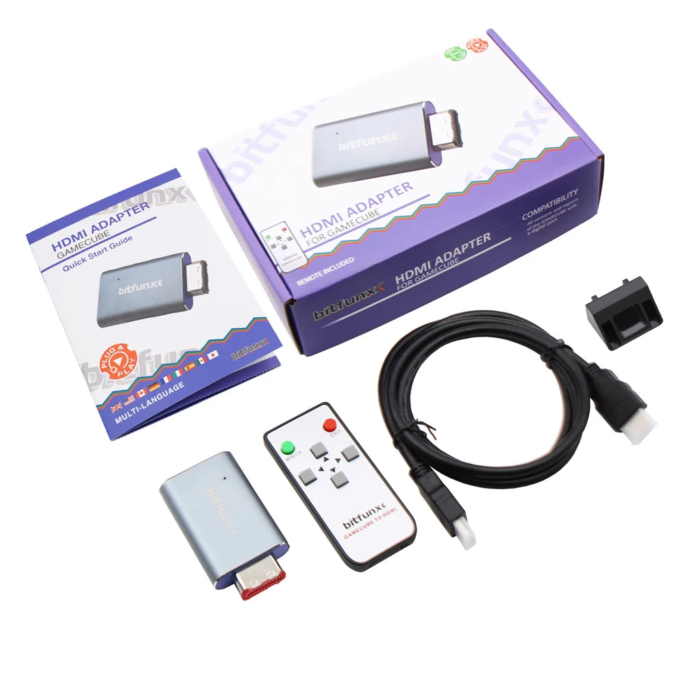 BitFunx GameCube HDMI Converter Adapter With SD Card Reader