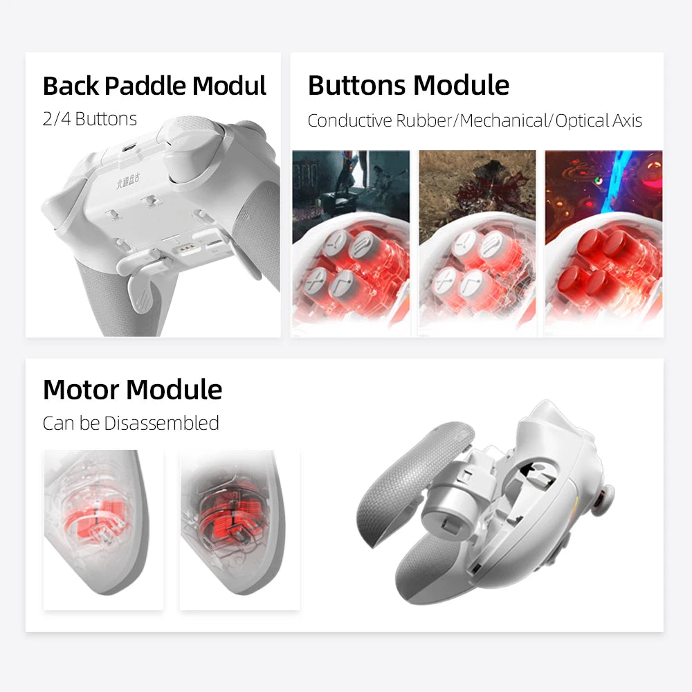 BEITONG PANGU Modular Wireless Controller With TMR Joystick For Switch