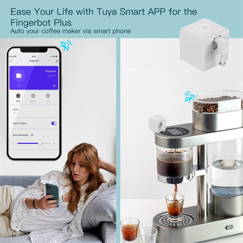 MOES Tuya Smart Bluetooth Fingerbot Button Pusher With Voice Control