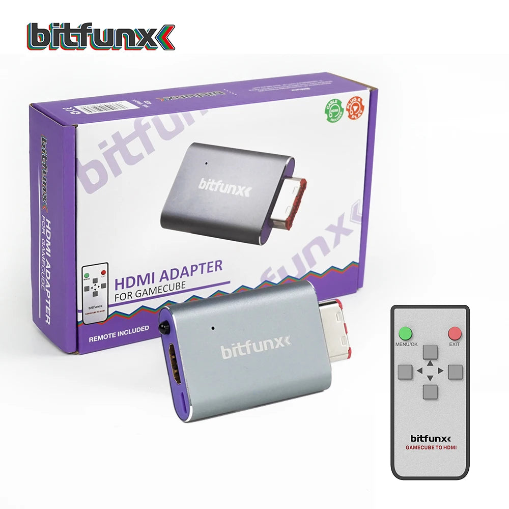 BitFunx GameCube HDMI Converter Adapter With SD Card Reader