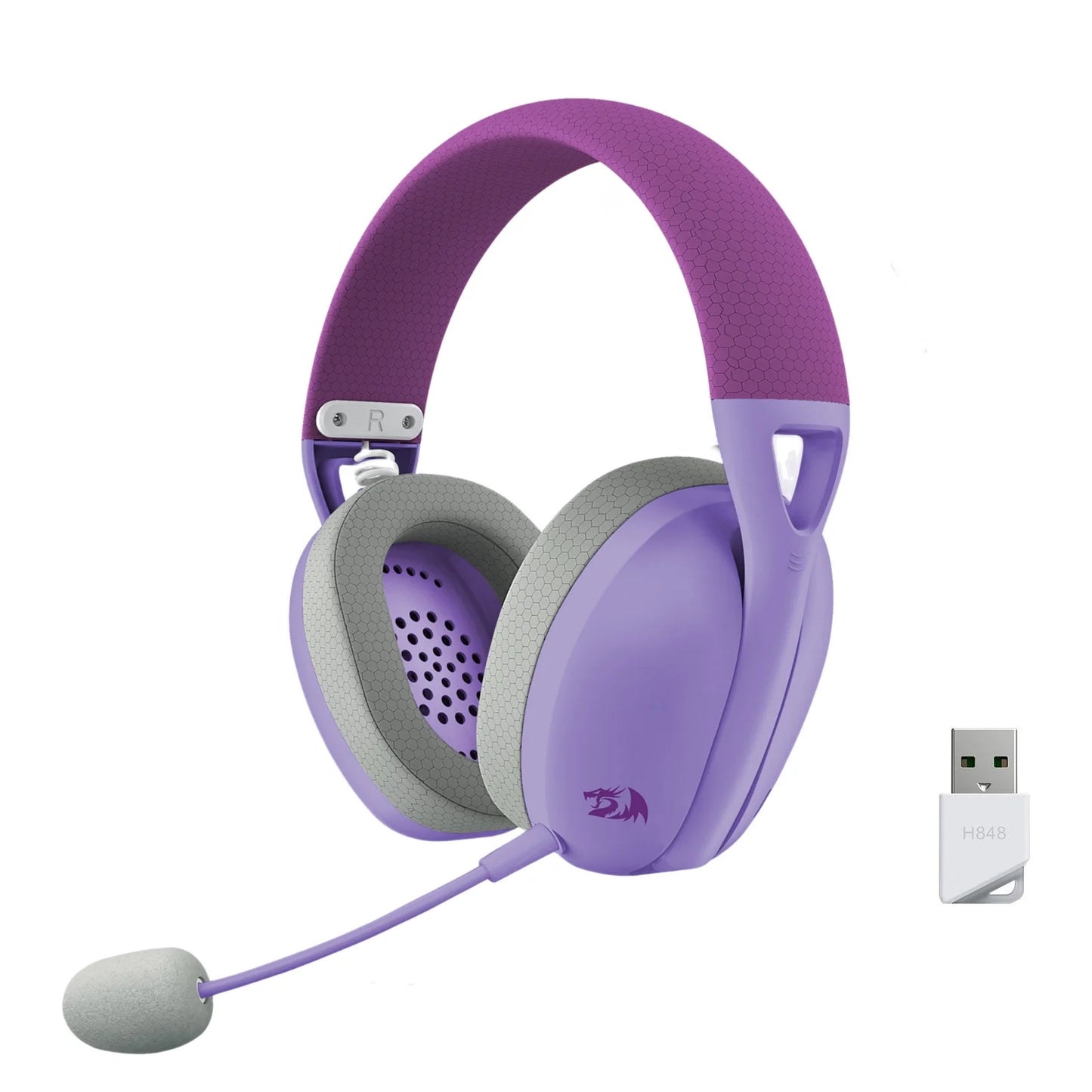 Redragon H848 Wireless Bluetooth Gaming Headset with Detachable Microphone