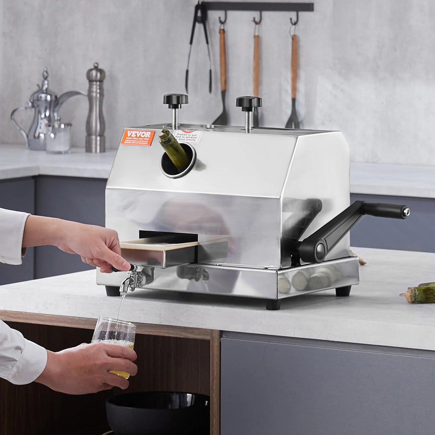 VEVOR Sugar Cane Juicer Commercial 110LBS/H With Three Rollers
