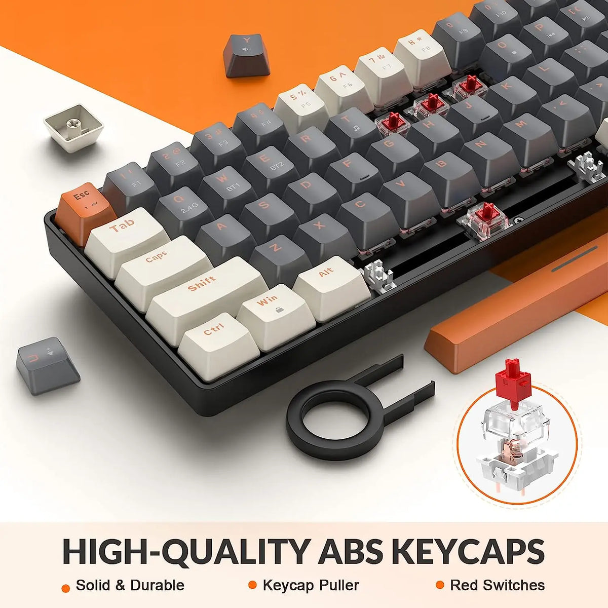 Attack Shark Wireless Mechanical Keyboard Bluetooth Dual Mode Hot Swappable