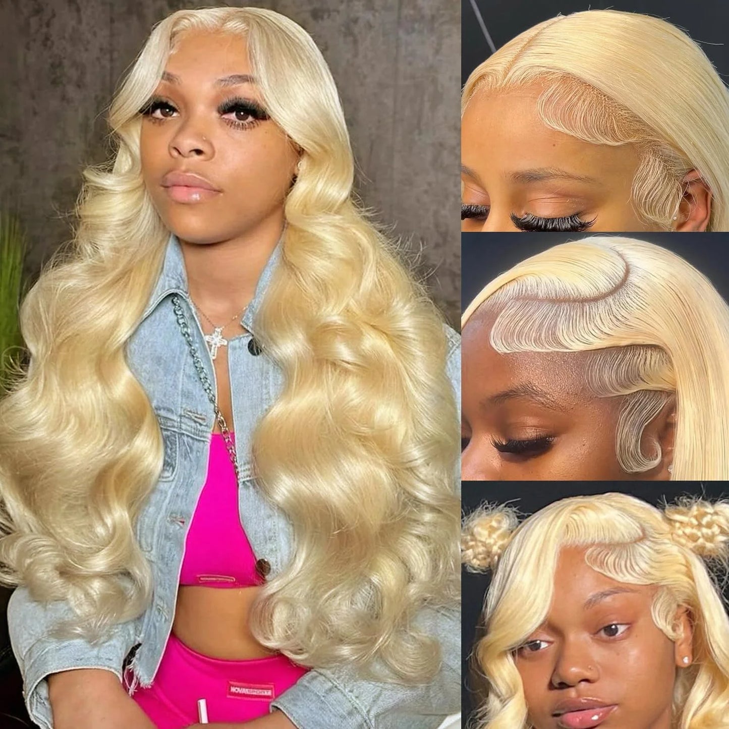 Legendhair 613 Blonde Brazilian Hair Body Wave Lace Front Wig