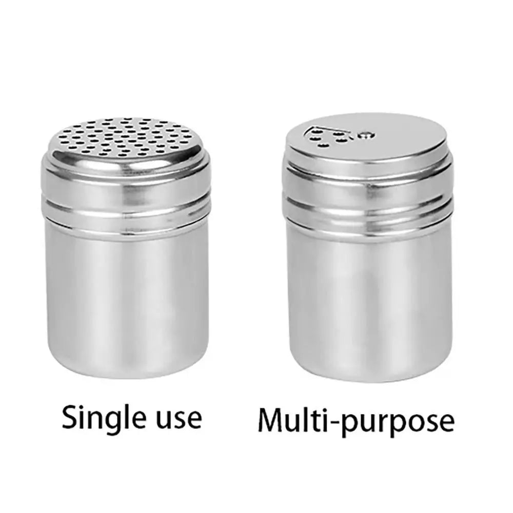 Stainless Steel Seasoning Jar With Rotating Spice Cover