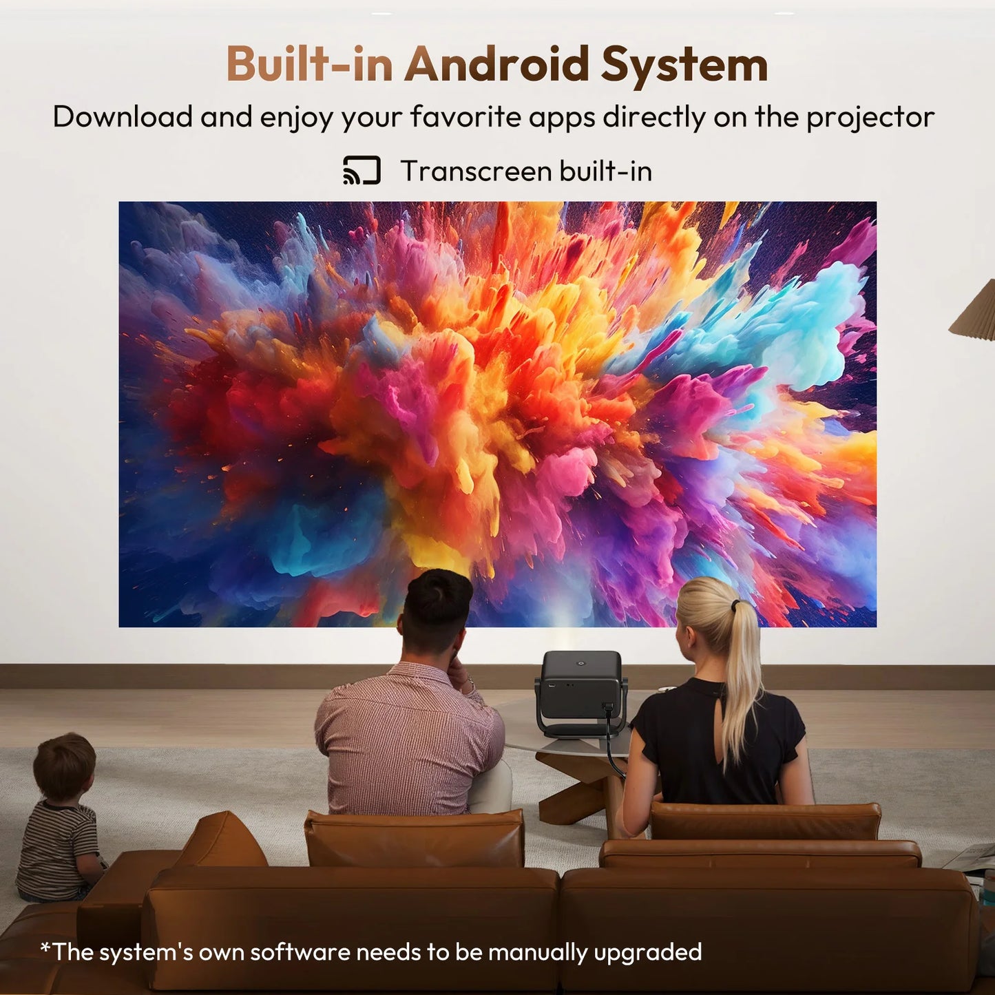 XGODY 4K Projector Native 1080P AUTO Focus WiFi6 18000 lumens Android Beamer HD Home Theater Cinema for Home