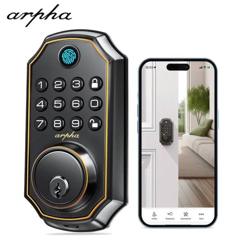 Arpha D280W WiFi Keyless Entry Door Lock Fingerprint Keypad
