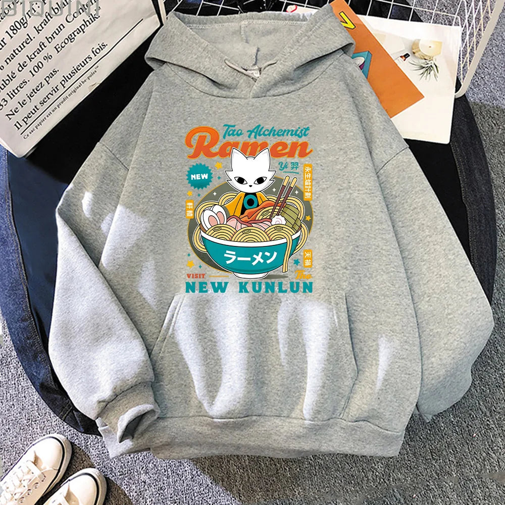 Nine Sols The Mysterious Alchemist Ramen Unisex Hoodies Nine Sols Video Game Top Gaming Clothes Women Men Cartoon Print Pullover