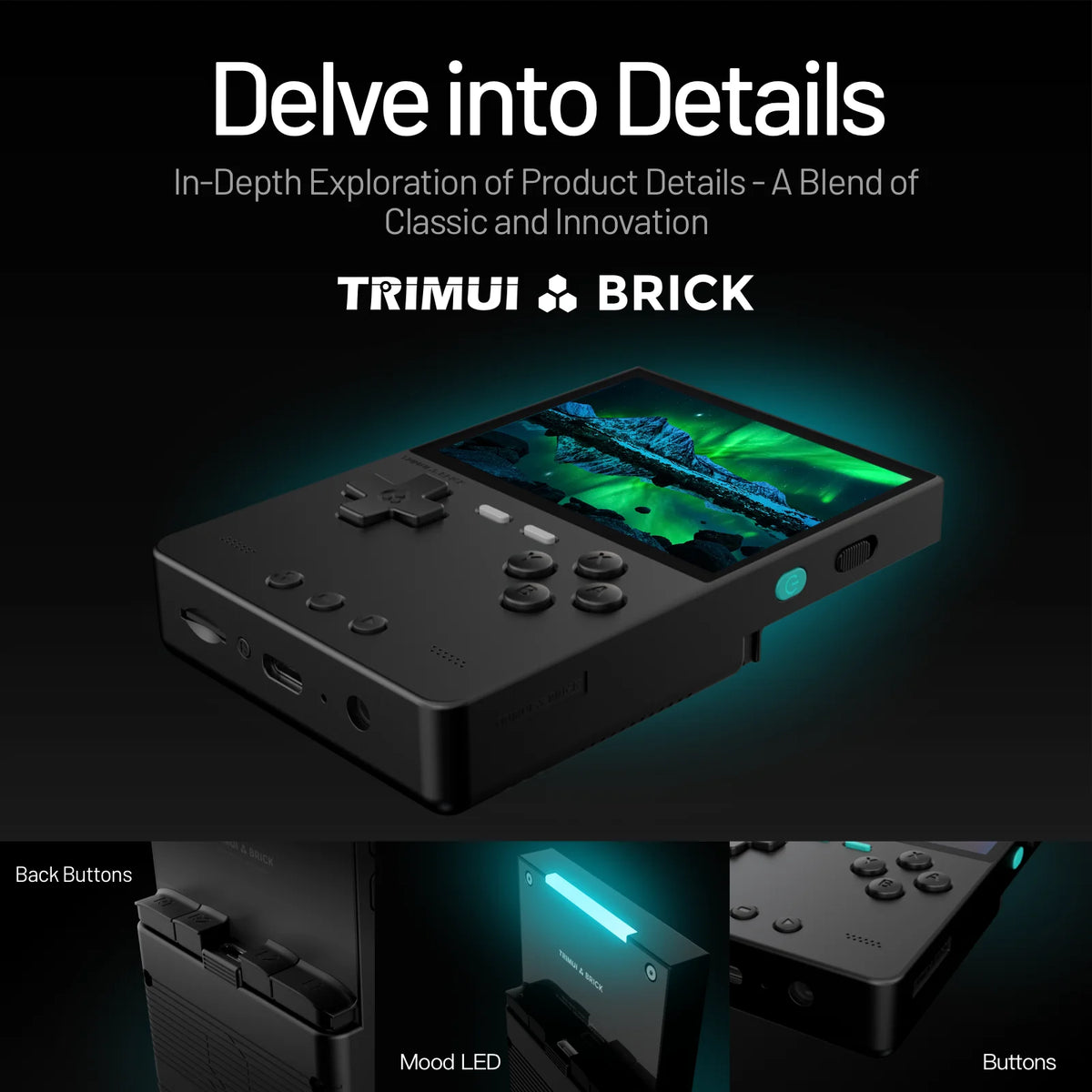 TRIMUI Brick Mini Retro Handheld Gaming Console With Emulator