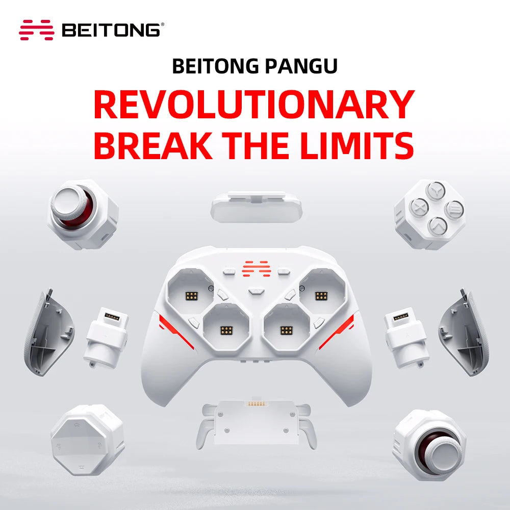 BEITONG PANGU Modular Wireless Controller With TMR Joystick For Switch