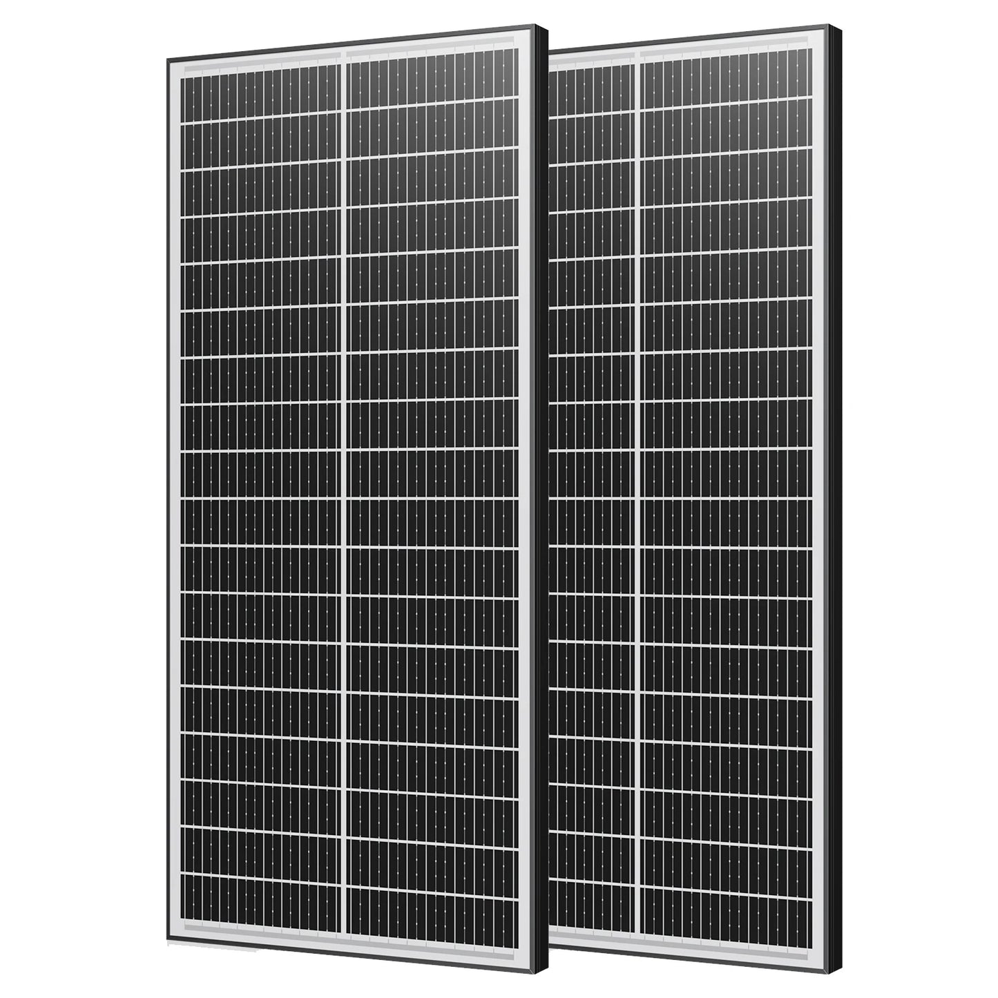 Rvpozwer 12V 400W/200W/100W Bifacial Solar Panel Monocrystalline 25.5% High-Efficiency 18BB Cells PV Power Home Rooftop Camping