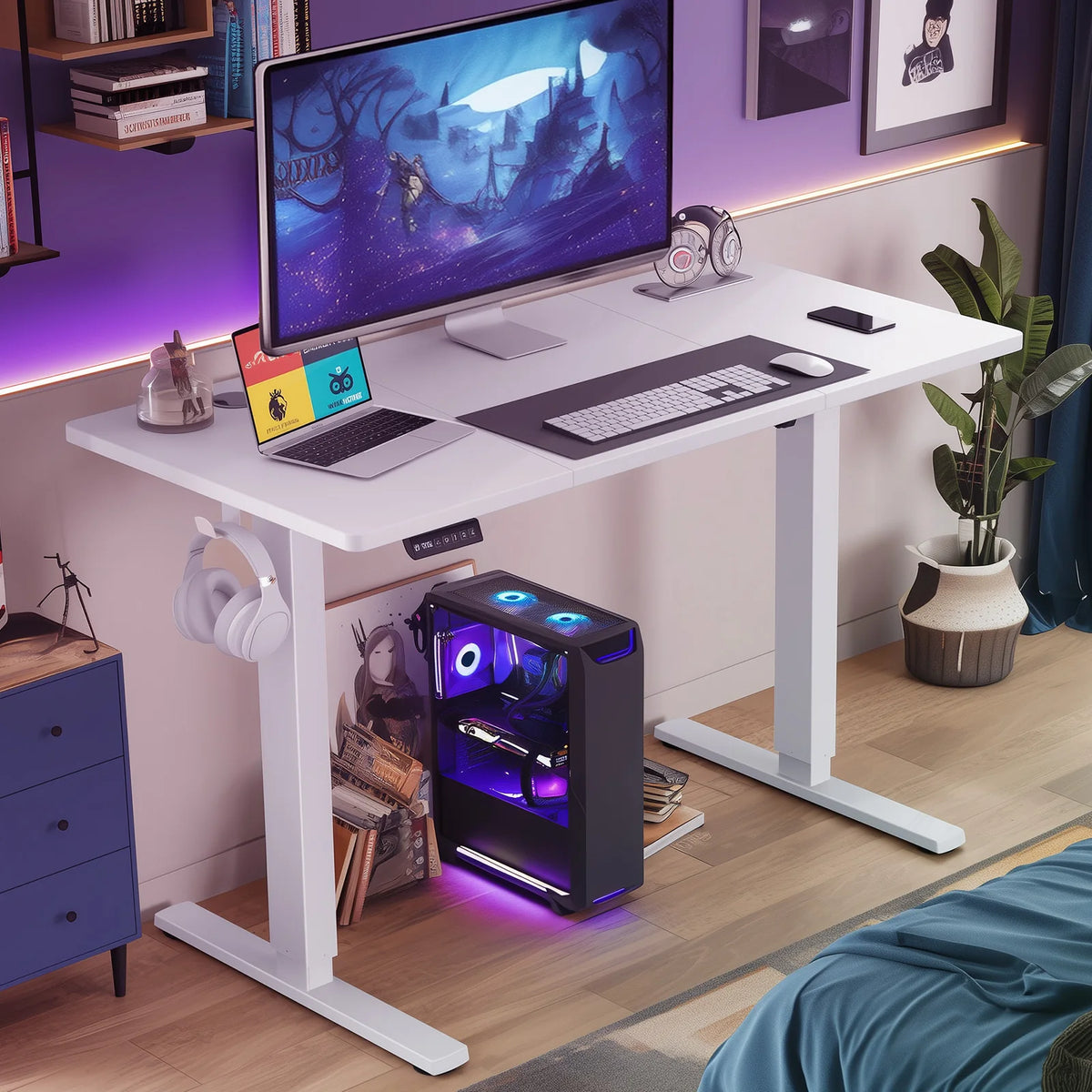 JHK Electric Ergonomic Standing Desk Adjustable Height Computer Workstation